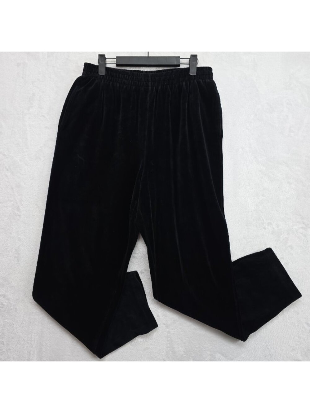 Liz & Co Womens Velour Elastic Waist Athletic Lounge Pants Size L Comfort Witchy